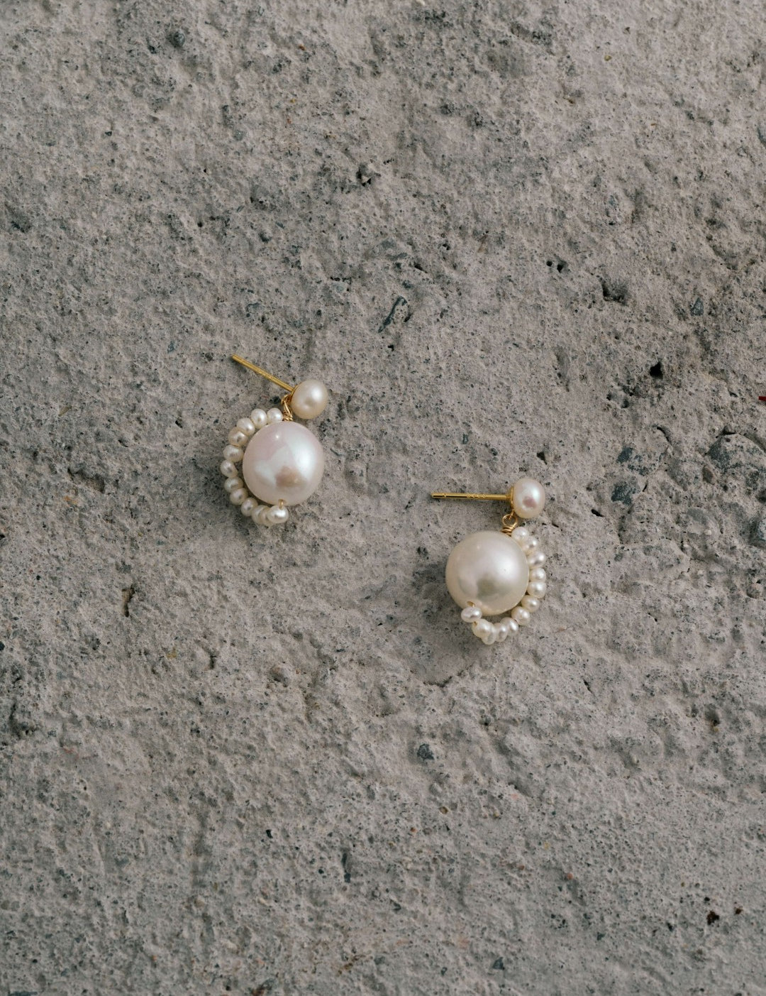 Florence Tiny Freshwater Pearl Drop Earrings gembea jewelry
