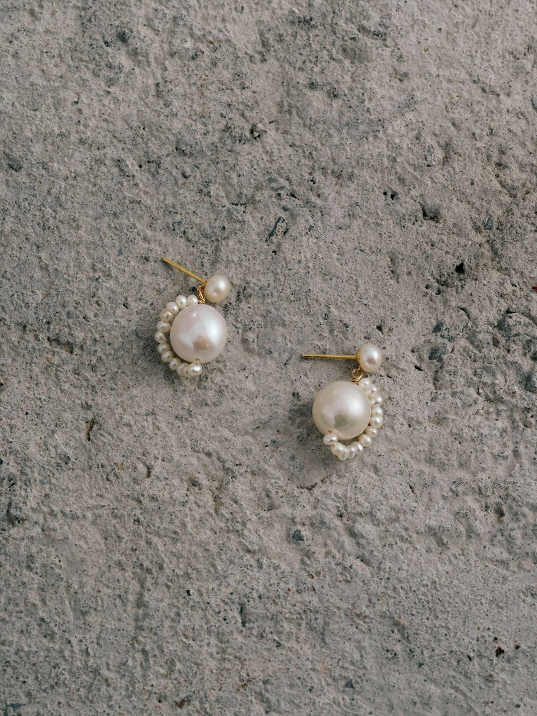 Florence Tiny Freshwater Pearl Drop Earrings gembea jewelry