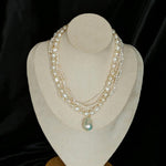 French Style Natural Pearl Baroque Multilayer Necklace - Gembea Jewelry