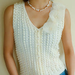 French Wheat Elegance Pearl Necklace gembea jewelry