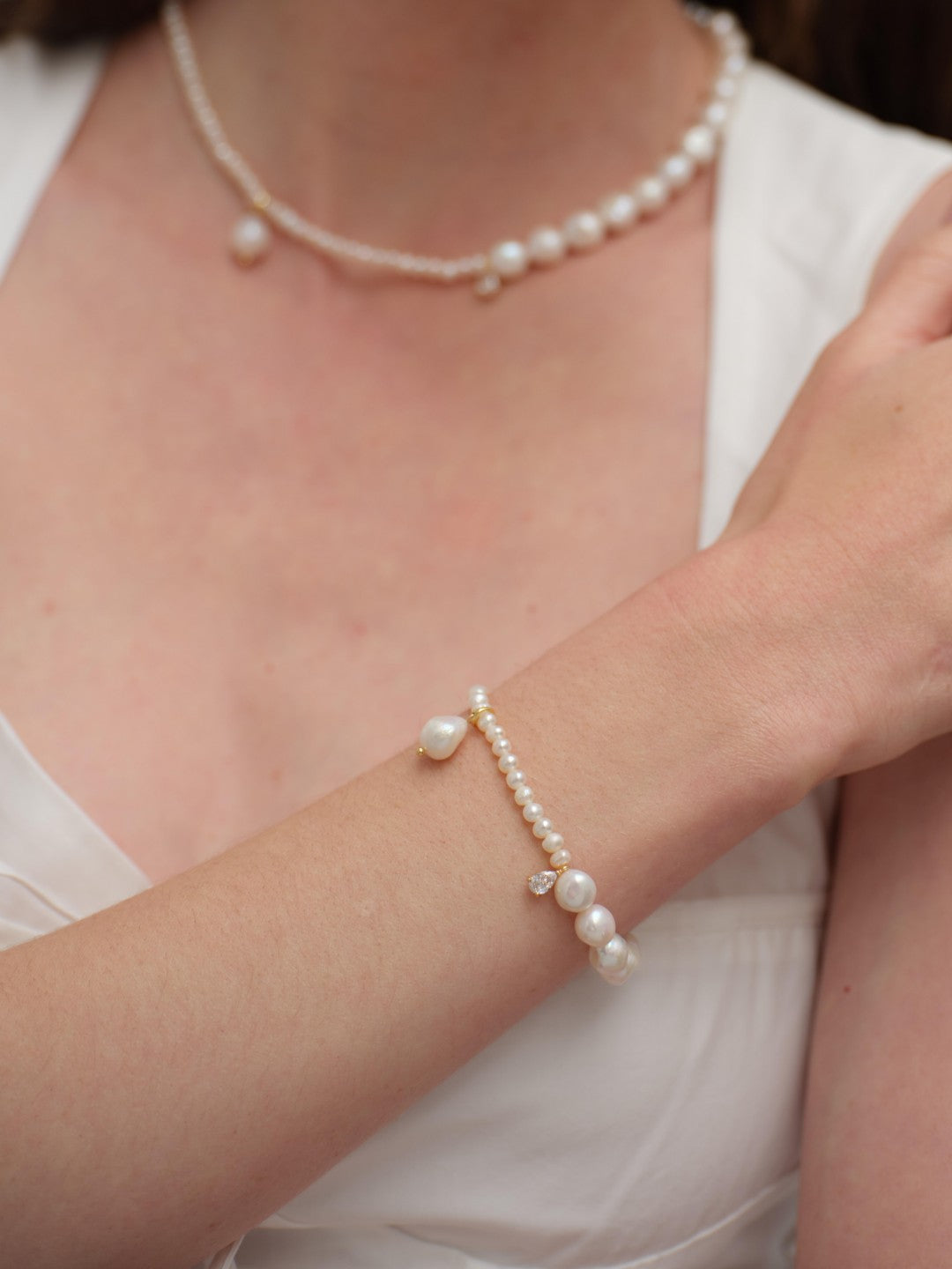 Freshwater Pearl Aurora Bracelet gembea jewelry