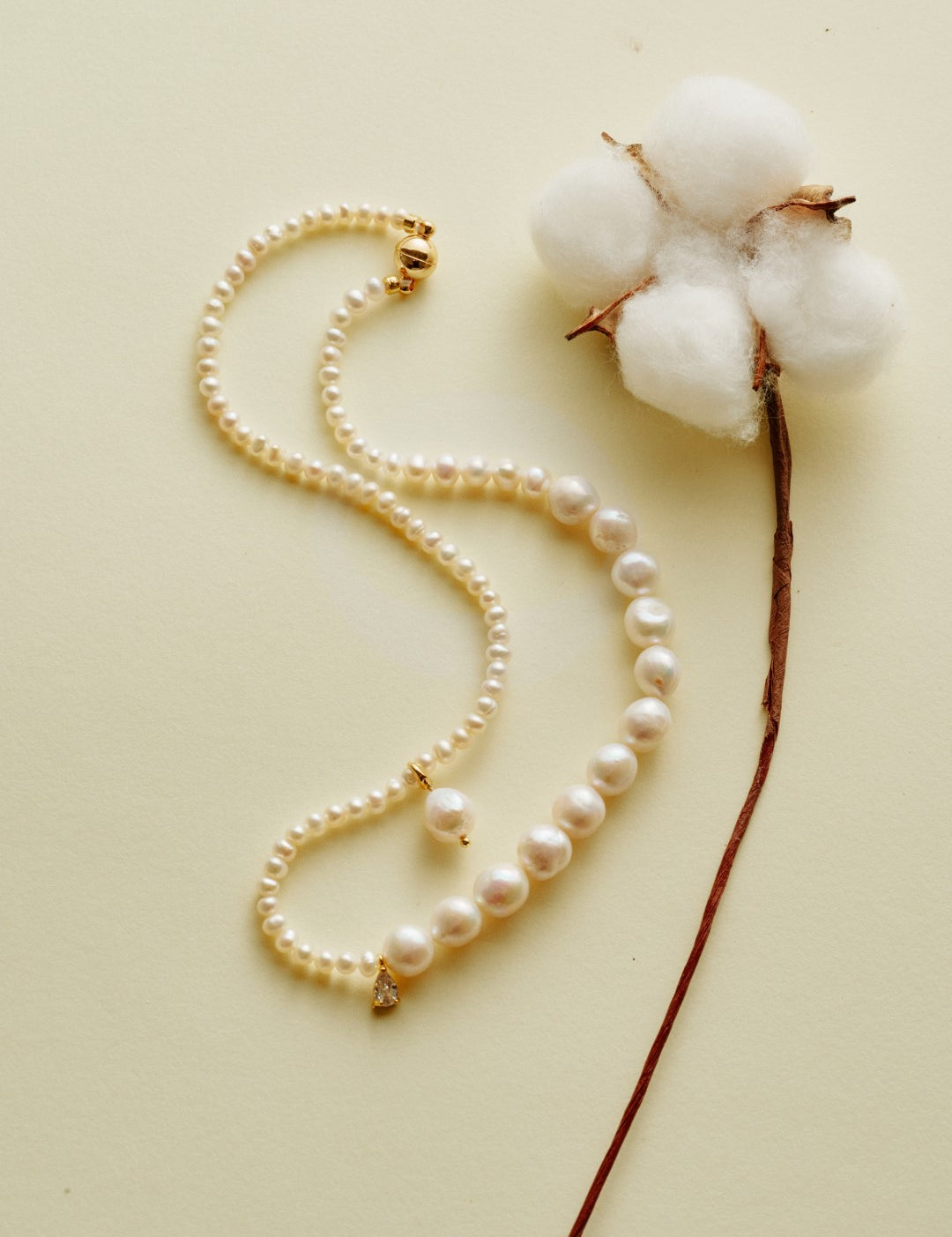 Freshwater Pearl Aurora Necklace gembea jewelry