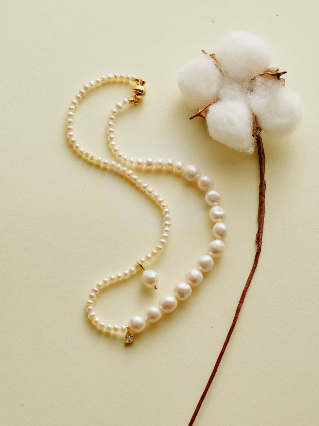 Freshwater Pearl Aurora Necklace gembea jewelry