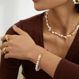 Freshwater Pearl Bangle Bracelet