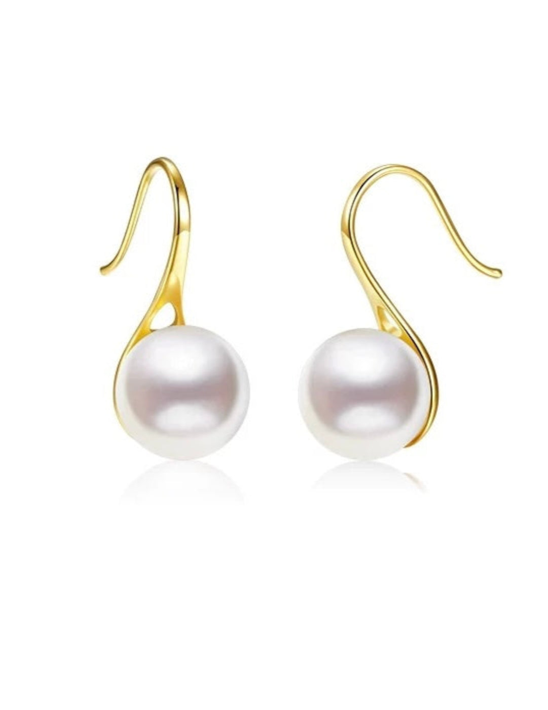 Freshwater Pearl Ear Hooks Earrings gembea jewelry