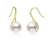 Freshwater Pearl Ear Hooks Earrings gembea jewelry