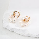 Freshwater Pearl Hoop Earrings - Gembea Jewelry
