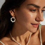 Freshwater Pearl Hoop Earrings - Gembea Jewelry