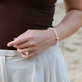 Freshwater Pearl Zircon Ring gembea jewelry