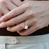 Freshwater Pearl Zircon Ring gembea jewelry