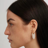 Galaxy Falls Series Bright Silver Tassel Earrings gembea jewelry