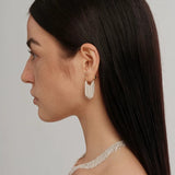 Galaxy Falls Series Bright Silver Tassel Earrings gembea jewelry
