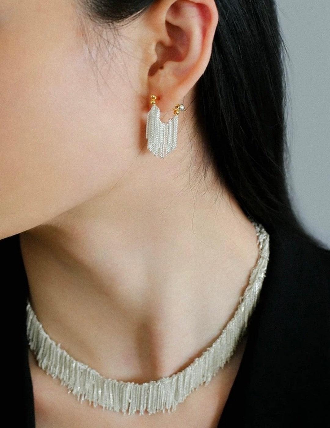 Galaxy Falls Series Bright Tassel Earrings - Gembea Jewelry