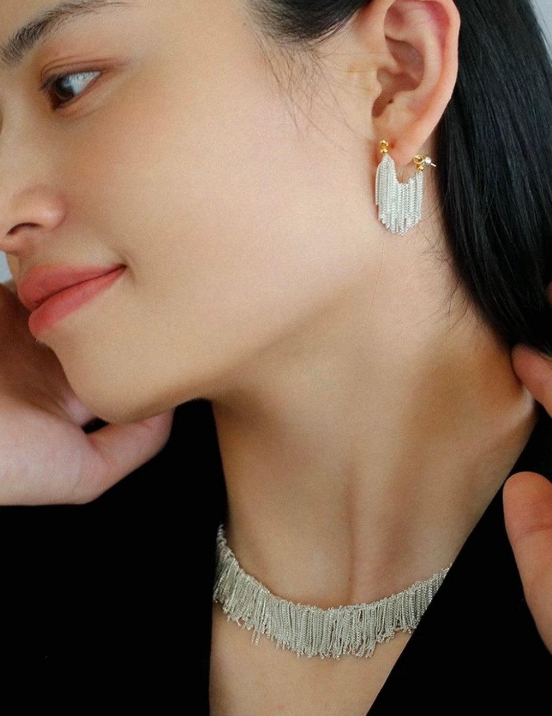 Galaxy Falls Series Bright Tassel Earrings - Gembea Jewelry