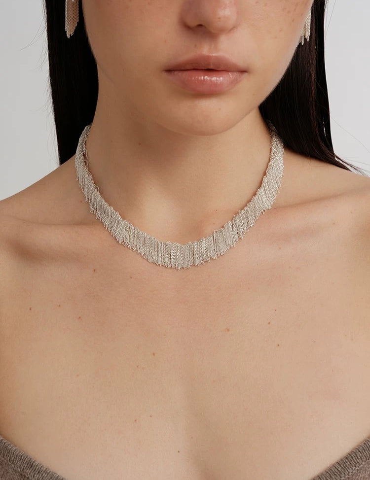 Galaxy Falls Series Bright Tassel Necklace gembea jewelry