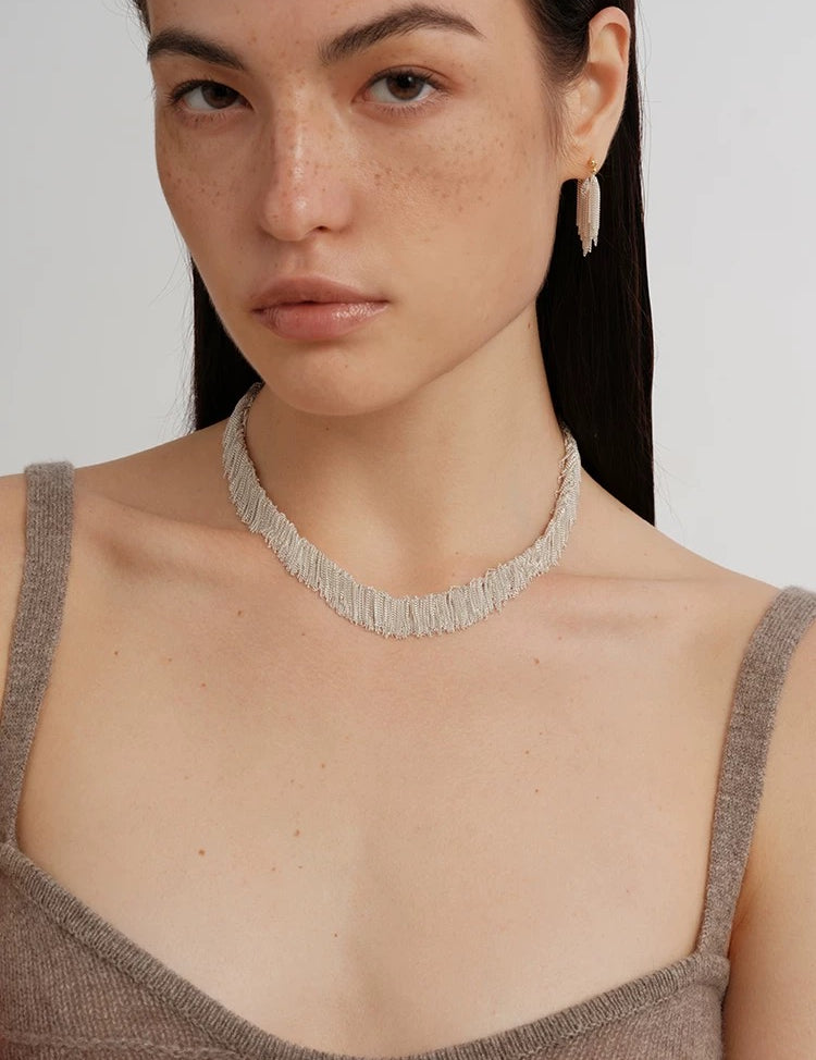 Galaxy Falls Series Bright Tassel Necklace gembea jewelry