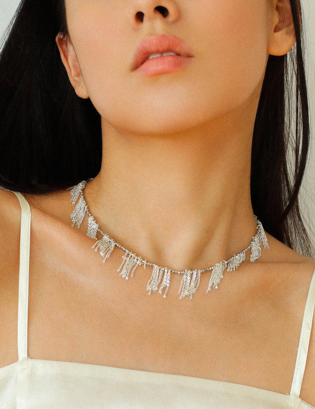 Galaxy Falls Series Dancing Tassel Necklace - Gembea Jewelry