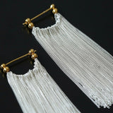 Galaxy Falls Series Long Tassel Earrings - Gembea Jewelry