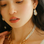 Galaxy Falls Series Multi-layered Pearl Necklace - Gembea Jewelry