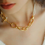 Galaxy Falls Series Multi-layered Pearl Necklace - Gembea Jewelry