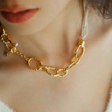 Galaxy Falls Series Multi-layered Pearl Necklace - Gembea Jewelry