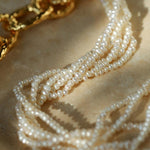 Galaxy Falls Series Multi-layered Pearl Necklace - Gembea Jewelry