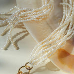 Galaxy Falls Series Rice Pearl Tassel Earrings - Gembea Jewelry