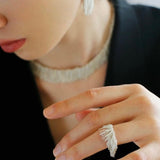 Galaxy Falls Series Shining Tassel Ring - Gembea Jewelry