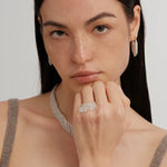 Galaxy Falls Series Shining Tassel Ring gembea jewelry