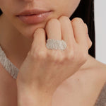 Galaxy Falls Series Shining Tassel Ring gembea jewelry