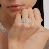 Galaxy Falls Series Shining Tassel Ring gembea jewelry