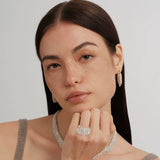 Galaxy Falls Series Shining Tassel Ring gembea jewelry