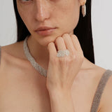 Galaxy Falls Series Shining Tassel Ring gembea jewelry