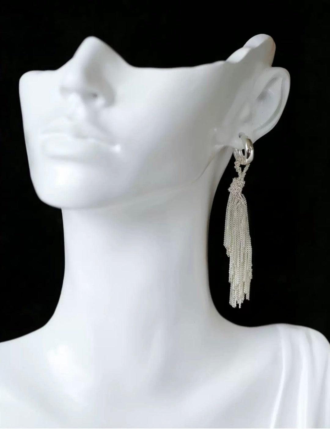 Galaxy Falls Series Drop Hoop Earrings - Gembea Jewelry