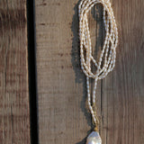 Long Necklace of Natural Baroque Pearls - Gembea Jewelry
