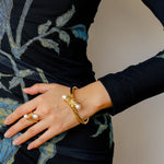 Gilded Bud Freshwater Pearl Statement Ring-Gembea Jewelry
