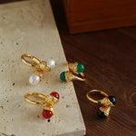 Gilded Bud Freshwater Pearl Statement Ring-Gembea Jewelry