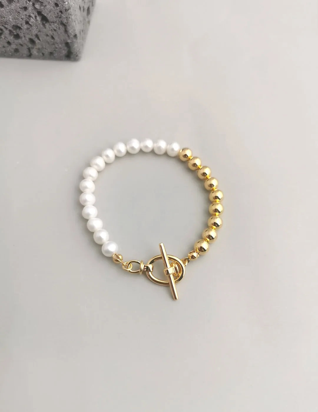 Gold Bean Pearl Bracelet - Gembea Jewelry
