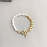 Gold Bean Pearl Bracelet - Gembea Jewelry