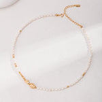 Natural Texture Chain Freshwater Pearl Necklaces - Gembea Jewelry
