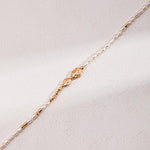 Natural Texture Chain Freshwater Pearl Necklaces - Gembea Jewelry