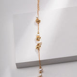 Gold Chain Pearl Bracelet