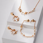 Gold Chain Pearl Bracelet