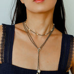 Gold Ore Pearl Beaded Necklace gembea jewelry