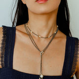Gold Ore Pearl Beaded Necklace gembea jewelry
