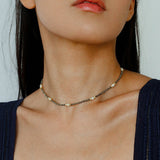 Gold Ore Pearl Beaded Necklace gembea jewelry