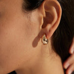Sterling Silver Drop Stud Earrings Gembea - Gembea Jewelry