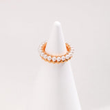 Half Shell Pearl Half Sterling Silver Ring - Gembea Jewelry