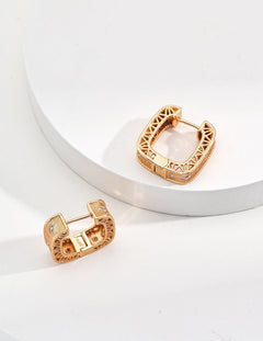 Sterling Silver Vintage Hoop Earrings - Gembea Jewelry