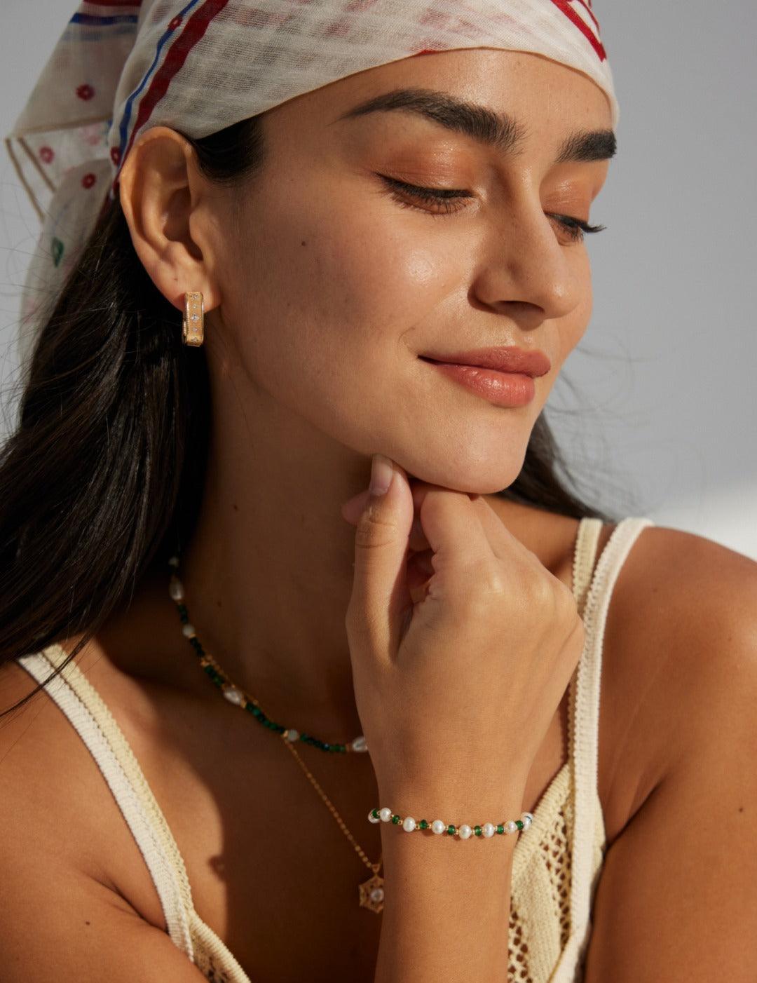 Sterling Silver Vintage Hoop Earrings - Gembea Jewelry
